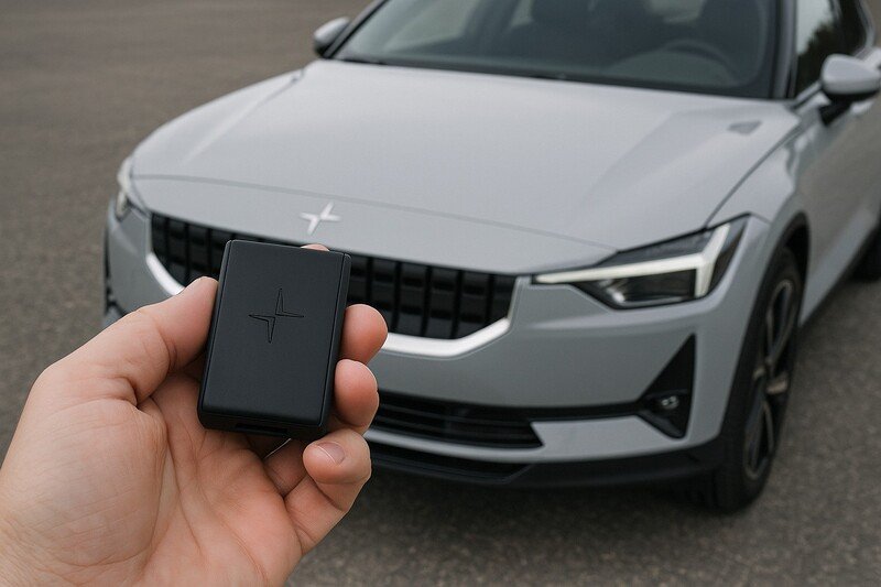 Polestar 2 avain ja auto
