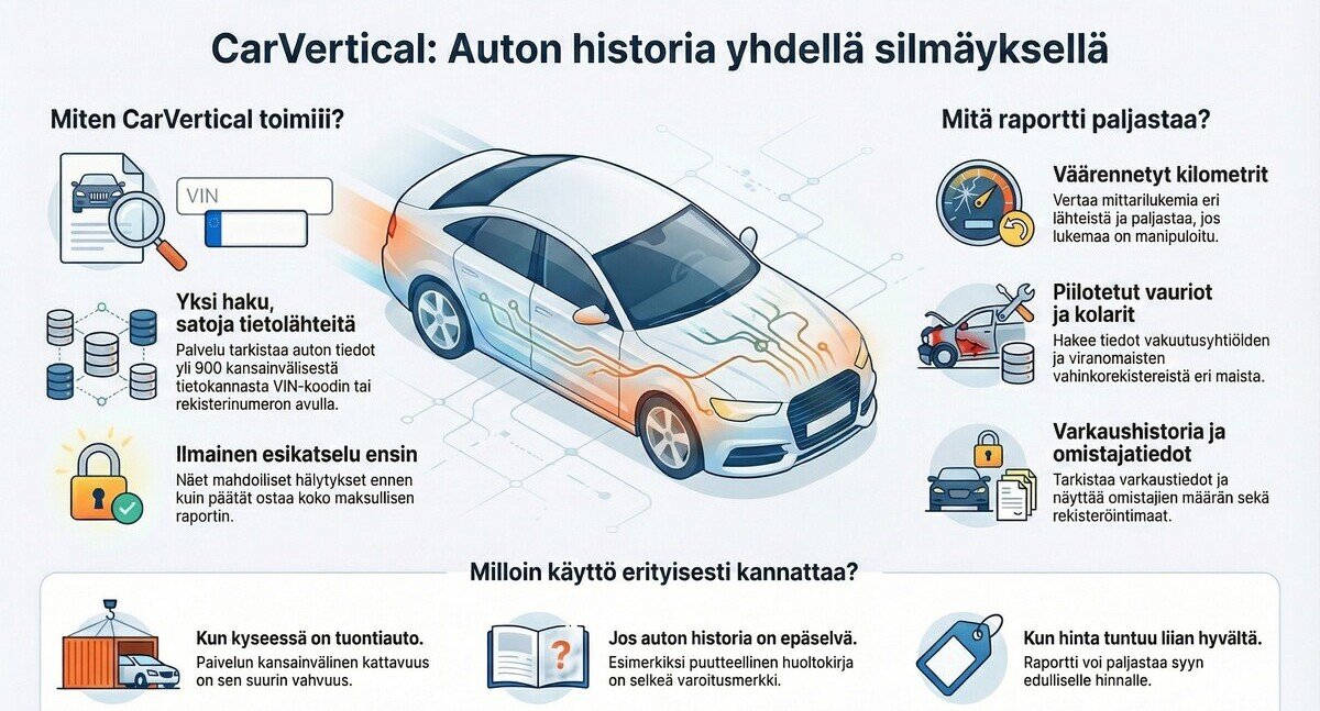 CarVertical infografiikka