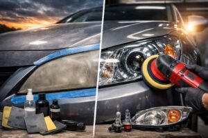 Ajovalojen kiillotus ja umpioiden kunnostus