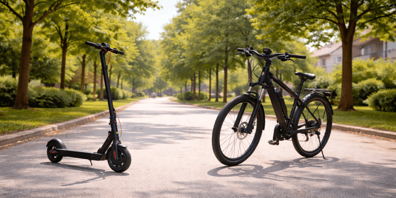 Sähköpotkulauta vai sähköpyörä